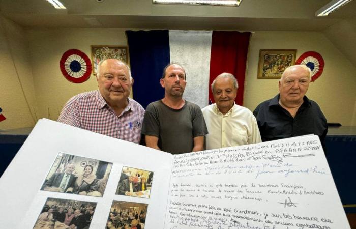 A guest book at the Antibes Combatant’s House to remember and pass on the memory of veterans