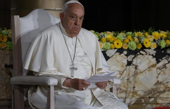 The Pope met the Belgian religious community at the Koekelberg Basilica