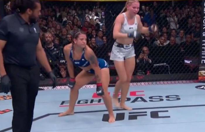 Ailin Perez twerks opponent over after UFC win