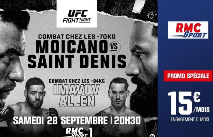 on which channel and at what time to watch the French monster Saint-Denis face the formidable Brazilian Moicano?