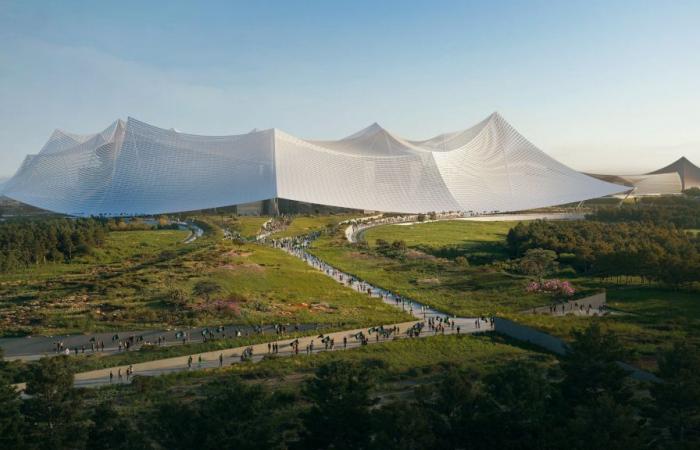 Casablanca, Stade Hassan II, par Oualalou+Choi et Populous