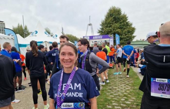 Seine Marathon 76. They had won their bibs thanks to Paris Normandy, readers say