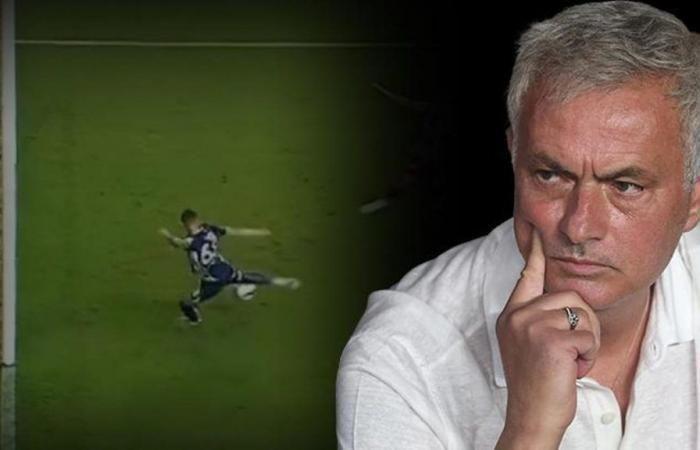 Fenerbahçe’s Sebastian Szymanski missed a clear chance to score, Jose Mourinho rushed onto the field! He almost went crazy