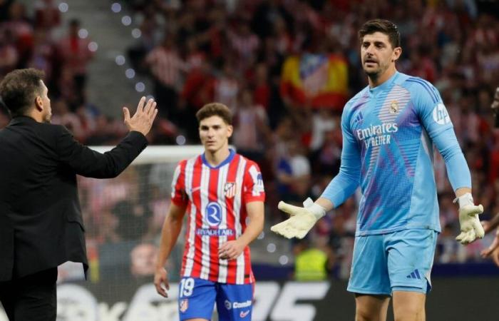 Simeone’s most effervescent press conference after the incidents in the Madrid classic: the dart at Courtois