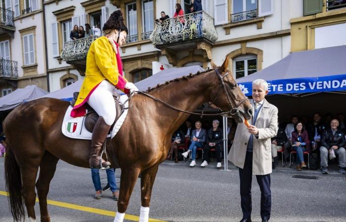 The rain did not spoil the Neuchâtel Harvest Festival