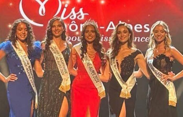 Competition. Alexcia Couly, representative of Greater Lyon, elected Miss Rhône-Alpes