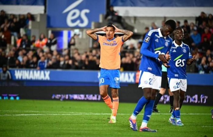 OM fall in Strasbourg and concede their first setback of the season