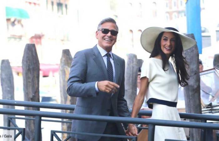 FASHION STORY – Amal Clooney: her Stella McCartney white top and pants set for her civil wedding