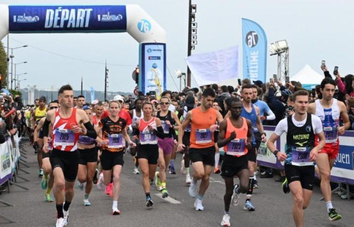 Seine Marathon 76. They had won their bibs thanks to Paris Normandy, readers say