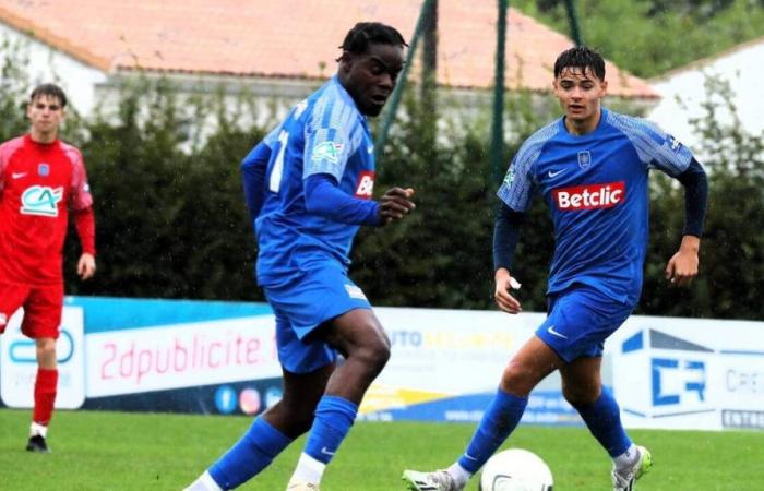 Coupe de France (4th round). The SO Cholet goes through the small door facing Machecoul