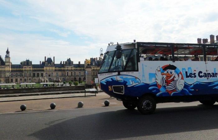 what are these astonishing amphibious shuttles seen in the Seine?