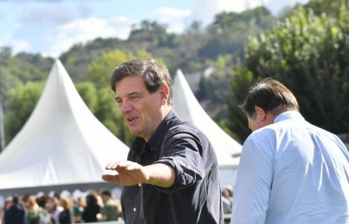 in Dordogne, candidate president Florian Grill spoke about finances and school rugby