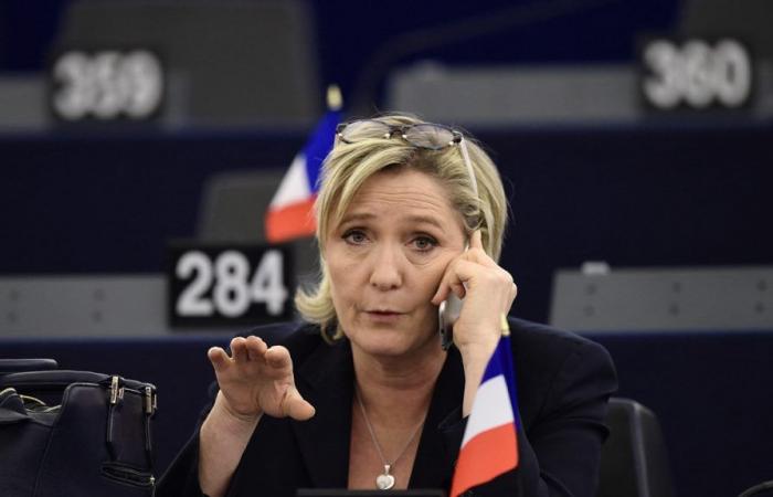 Marine Le Pen on the front line at the trial of FN MEPs