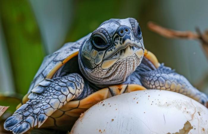 well-protected baby turtles