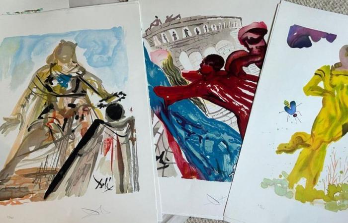 Forgotten in a garage, Dali lithographs sold at auction in London