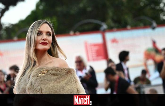 Angelina Jolie, happy mother with her children on the New York red carpet