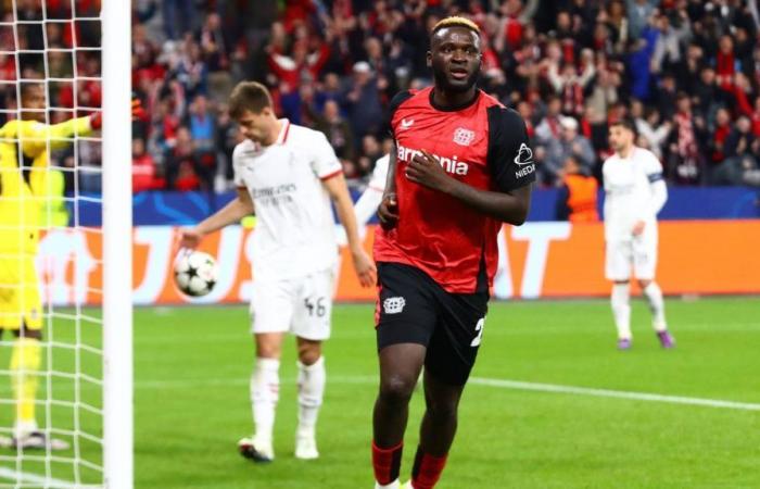 Boniface makes Leverkusen celebrate against Milan