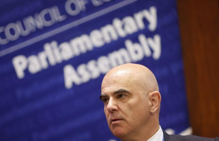 Alain Berset presents his priorities in Strasbourg