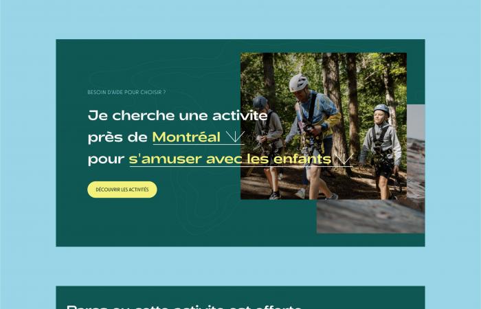 Arbraska and TreeTop Trekking strengthen their image with a new site signed QuatreCentQuatre