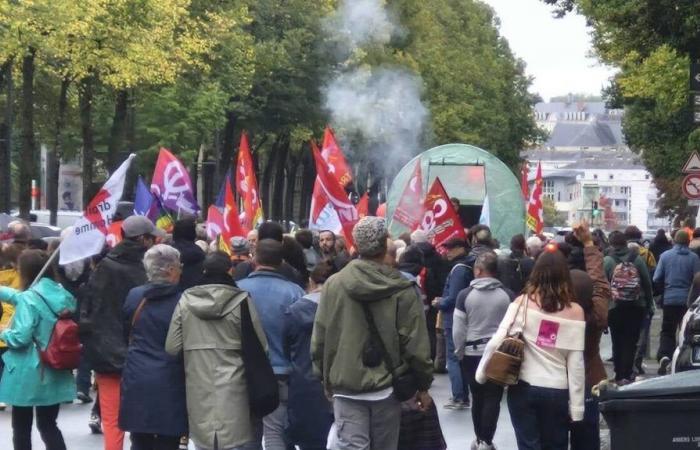 Strike of October 1 in Angers. “We are here to bring sunshine where there are clouds”