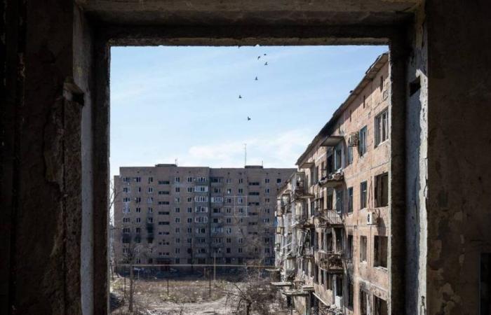 the town of Vuhledar, Ukrainian stronghold in Donbass, conquered by the Russians