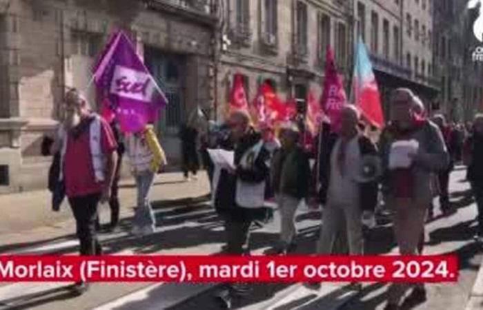 VIDEO. Strike on Tuesday October 1 in Morlaix: around 280 people demonstrate