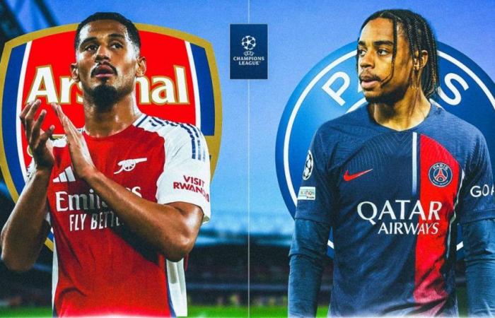 Arsenal-PSG: probable line-ups