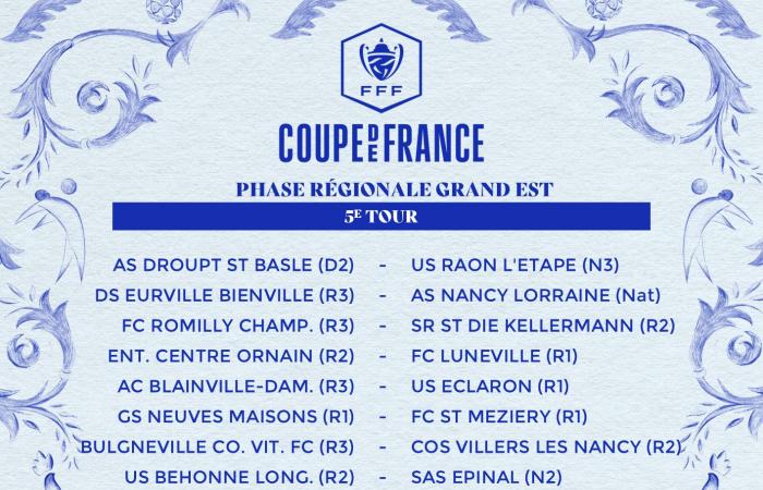 Coupe de France, posters for the 5th round! – GRAND EAST FOOTBALL LEAGUE