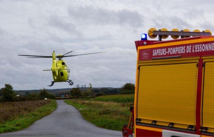 a motorcyclist seriously injured and airlifted after an accident on the national 7