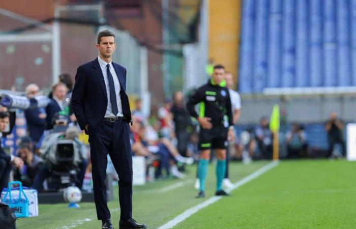 RB Leipzig – Juventus: Thiago Motta and Andrea Cambiaso in front of the press before the Champions League |Juventus-fr.com