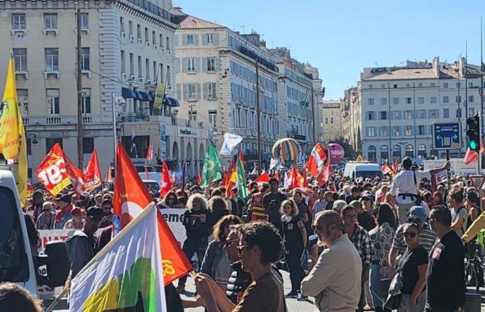 Strike of October 1: 2,800 demonstrators in Marseille this Tuesday morning