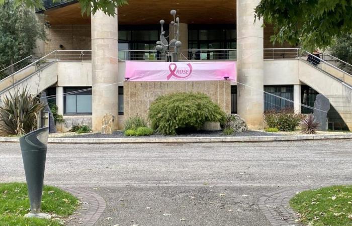 the bastide is colored and agitated in support of Pink October