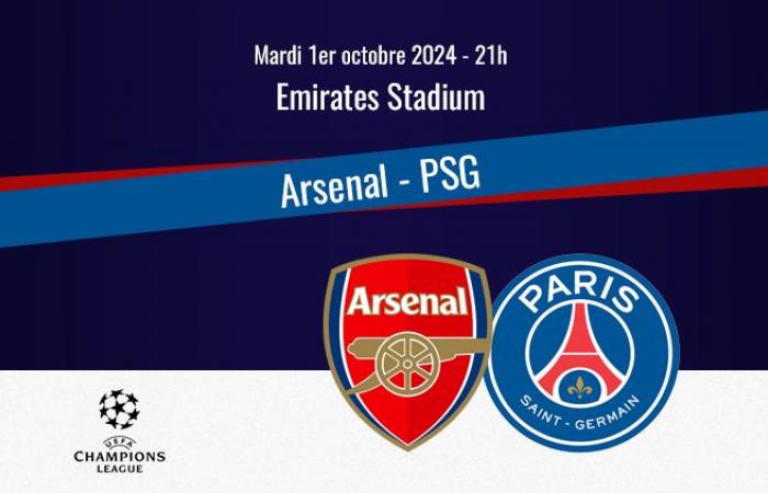 Match: Arsenal/PSG, schedule, TV channel, commentators and replay