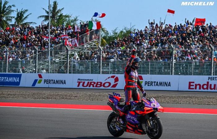 MotoGP Indonesia J3, Debriefing Jorge Martin (Ducati/1): “I took my revenge”, etc. (Entirety)