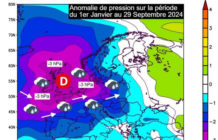 wettest year of the century in France? 01/10/2024