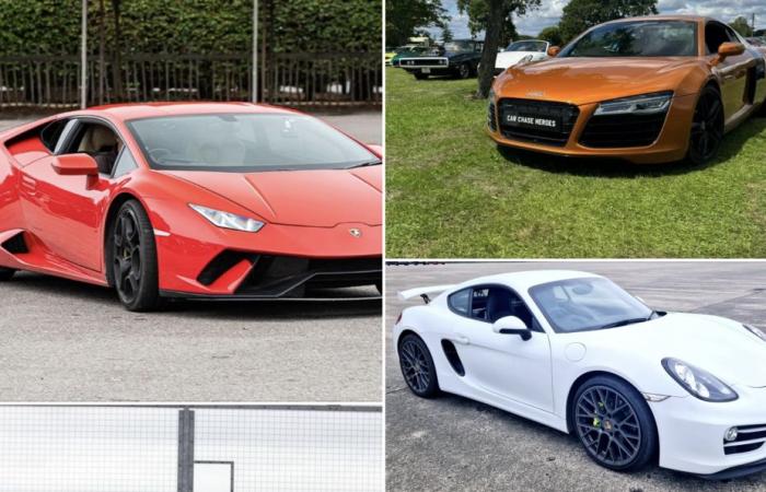 They steal 5 rental supercars before a track day