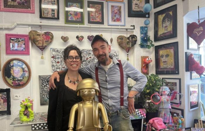 A couple of artists open a boutique with a crazy universe, in Villedieu-les-Poêles