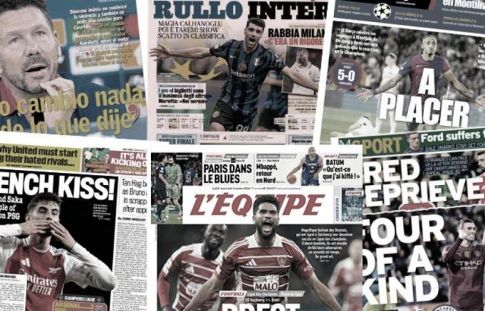 The European press dismantles PSG, Brest shocks Europe