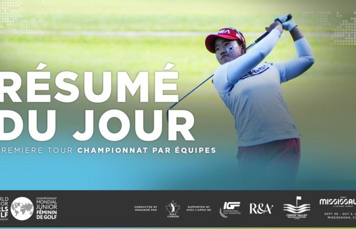 Republic of Korea leads Canada by one stroke in first round of women’s world junior golf championship