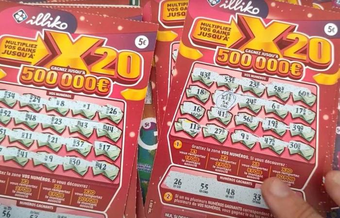 €500,000 won for two friends in the X20 scratch game