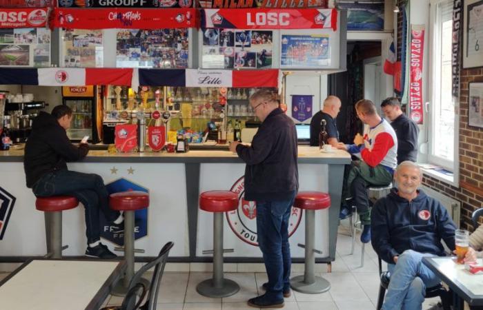 Lille fans going crazy before the match against Real Madrid