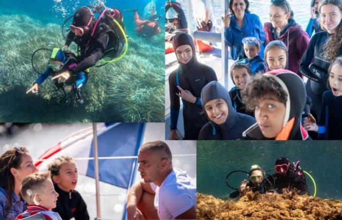 The Mission Santé and Audition Conseil Foundation organize a first dive for children with cochlear implants