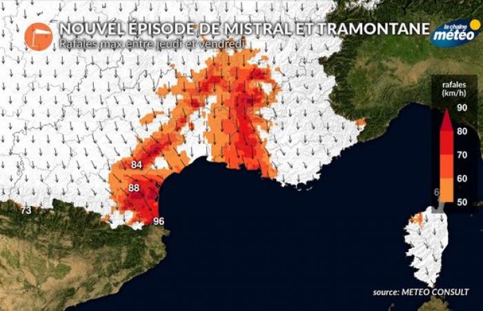 Deterioration in the Mediterranean on Thursday: heavy rain and thunderstorms expected