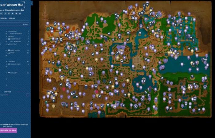 Zelda Echoes of Wisdom interactive map: Which one to choose to find 100%?