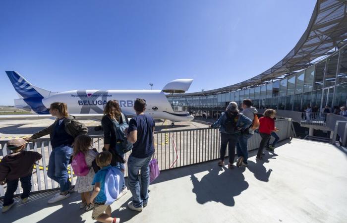 for its “family day”, Airbus brings together its family of aircraft in the skies of Toulouse