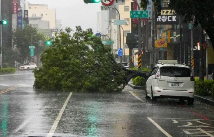 Typhoon Krathon made landfall