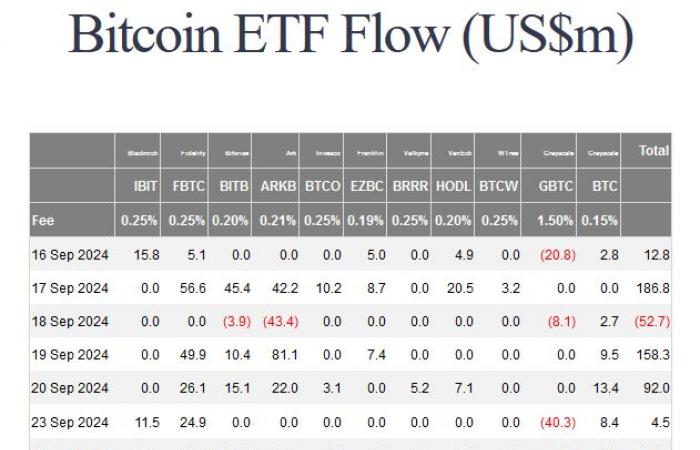 Bitcoin ETFs bleed two days in a row: -53 million dollars this Wednesday