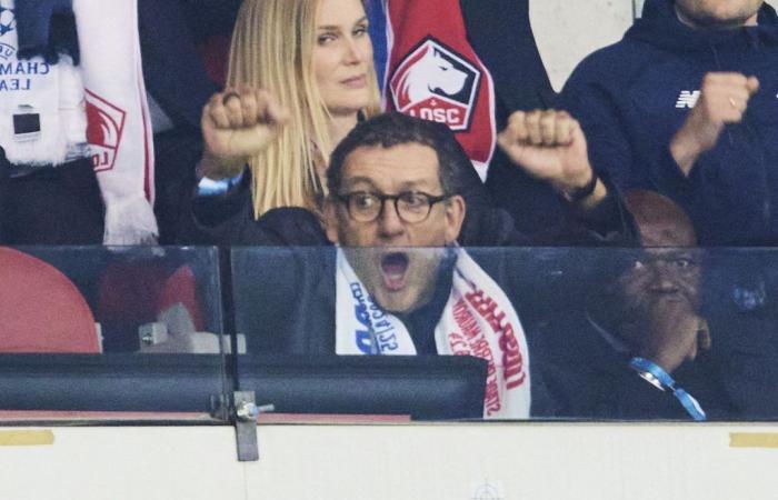 the actor in the stands of the LOSC-Real Madrid match