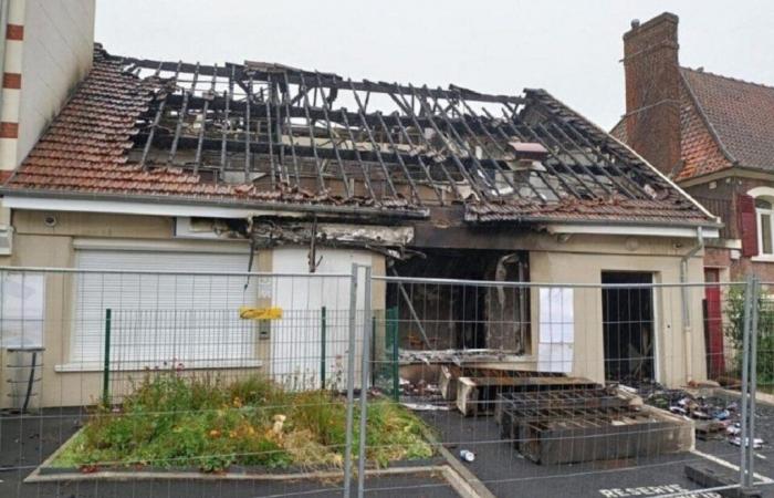 burned down during the riots, this police station will be rebuilt in 2025