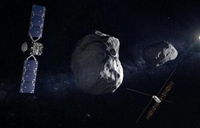 Hera leaves to measure the impact of the DART suicide mission on the asteroid Dimorphos